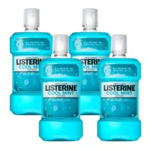 리스테린 대용량 가글액 쿨민트 구강청결제 1000ml / 4개