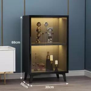 와인 소형 술장 엔틱 투명 쇼케이스 선반 위스키 진열장