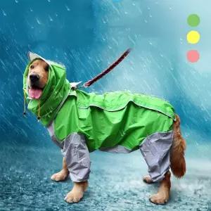 강아지바람막이 중형견 중형견레인우비 우비 강아지 방수 대형 애견외출용품 외출용 비옷