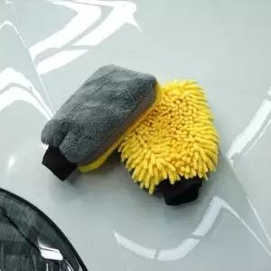 [CAR] 3겹 다목적 초미세사 셔닐 세차용 장갑 워시 미트 걸레