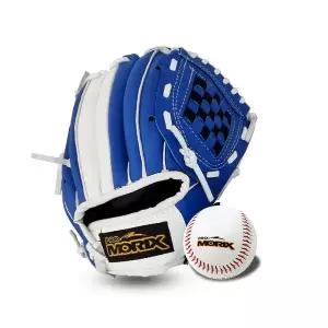 [프로모릭스] 야구글러브 블루화이트 9인치 (왼손/오른손잡이)1p+야구공 1p 어린이 초등 우투/좌투