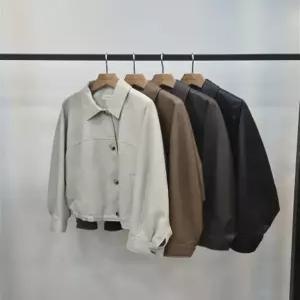 쉬즈미스 레더 카라 스트링 점퍼 가죽자켓 26 봄신상 Q112020