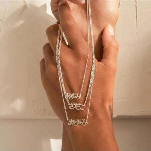 여성을 맞춤형 일본어 이름 목걸이 남성 한자 히라가나 단어 펜던트 쥬얼리