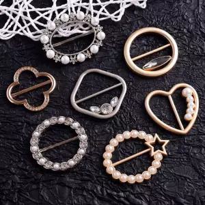 진주 옷핀 브로치 옷고정용 스카프용 미니브로치 여성스카프링 스카프링