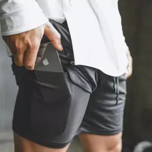 남성 머슬핏 헬스 반바지 런닝 레깅스 투인원 숏팬츠 트레이닝바지 밴딩 운동복