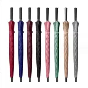 튼튼한 살대많은 손잡이 자동 폰지 초대형 장우산 hfw3+2MJf