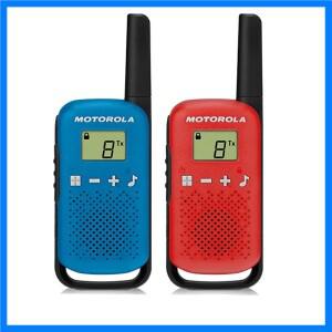 모토로라 TLKR-T42 무선기(라이선스 불필요) LCD 디스플레이 16채널 최대 4km 범위 AA 배터리 미포함)