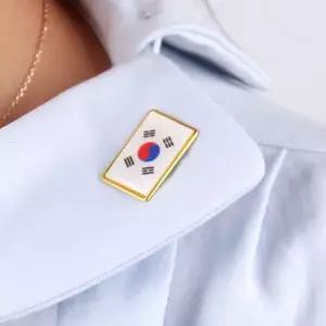 대한민국 국기 태극기 뱃지 태극깃발 한국뱃지 가방뱃지 국기뱃지 대한민국뱃지 태극기뱃지