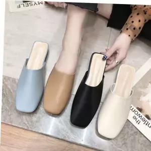 뮬슬리퍼 슬림 3컬러 봄여름가을 블로퍼 단화 뮬 여성