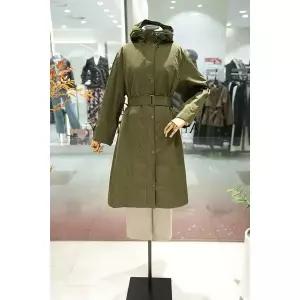 [BCBG] 집업 벨티드 트랜치코트 (A5F8N711) (P003772450)