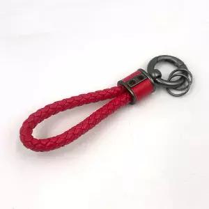 레드 꽈배기줄 스트랩 키링 열쇠고리 키체인 키홀더 가방고리 걸이