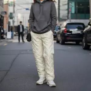 [콩심팥심]겨울 라이더 패딩 보온 방한 바지 팬츠 바이크