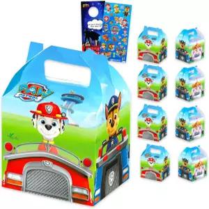 축하를 위한 Paw Patrol 간식 상자 세트 - 생일 경품 스티커 등 8개의 인기 번들 소년 소녀를 Party