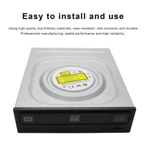LJIAL 내장형 24x SATA DVD RW 버너 드라이브 데스크탑 PC 게임 콘솔(PS5/PS4) 홈 시어터 시스템용