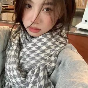 (올핀)여자 머플러 체크 목도리 여친 연말 크리스마스 선물