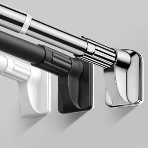 무타공 빨래봉 오피스텔 압축봉 4.2m 옷걸이 블랙 3.0 빨래걸이 이불