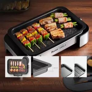연기없는 전기 그릴 고기 불판 구이기 실내 냄새 양면 무연 팬 대형