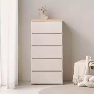 두리앳가구 데이브 5단 600 속깊은 서랍장