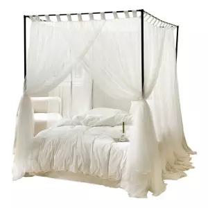 사각 공주모기장 캐노피 침대 대형 모기장 궁전 커튼 A