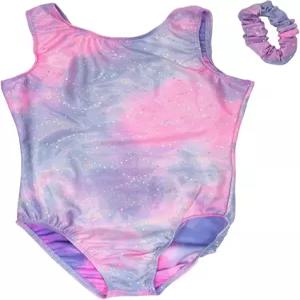 데스티라 체조 여성용 레오타드 눈부신 라인스톤 크리스탈이 포함된 프리미엄 홀로그램 원단 - 주니어/성인