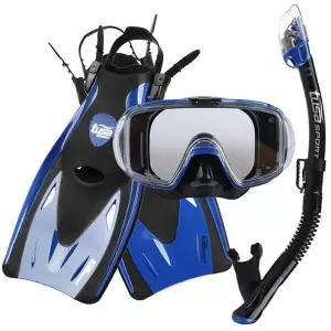 [셀러허브]투사 마스크 스노클 오리발 세트 J348598 세트상품 (S46577849)