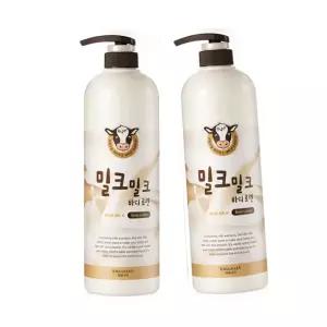 과일나라 밀크밀크 우유 대용량 바디로션 1000ml X2개