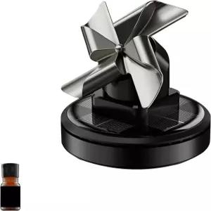 자동차용 태양열 회전 풍차 공기 청정기 - 자동차 아로마틱 디퓨저 멋진 대시보드 장식 에센셜 오일 운전자