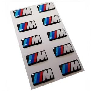 BMW M 스티커 자동차 스티어링 휠 배지 데칼 장식 액세서리에 적용 가능