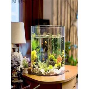 원통형 유리 어항 15x40cm 수족관 수조 항아리 수조 30cm 옵션 소형 선택 구피