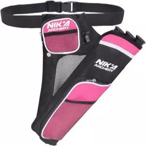 셩루이 양궁 화살촉 홀더 청소년 및 조절 벨트가 있는 3튜브 힙 가방 연습 중