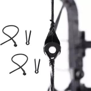 SOPOGER 양궁 피프 조준경 복합 활 - 사냥 사격 표적 액세서리를 위한 버클이 달린 튜브 조준 줄 튜빙