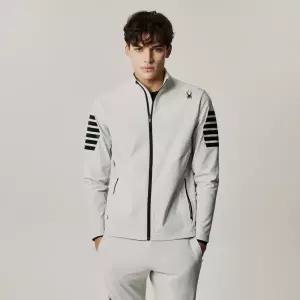 [롯데백화점]스파이더 남성 라드패드 본딩 트리코트 셋업 집업 자켓 SPJPCNFT201MLGR