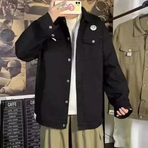 EAMT 남성용 청 캐주얼 춘추 코트 빅사이즈 재킷 YJ3