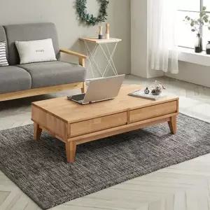 쇼파테이블 H6745(착불) 원목 서랍 가구샘 엘다