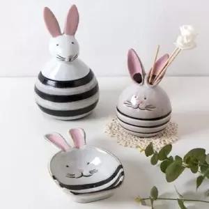 빈티지 가로줄 토끼장식 3종류 감성소품 방꾸미기 감성인테리어