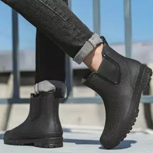 남성장화 스티치디테일 고급스러운 느낌 패션레인부츠 pTo4+9Uen