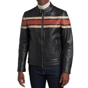 남성용 클래식 엘리트 빈티지 집업 바이커 레트로 카페 오토바이 가죽 블랙 천연 스타일 디스트레스드 레이서 XL 재킷
