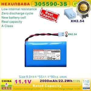 [G065] 11.1V 2000mAh 905590 XH2.54 리튬 이온 배터리 스피커 Trimax SM-2500 TV 디지털 위성 파인더 미터
