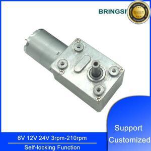 24V 셀프락 JGY-370 웜 기어 모터 6V 고토크 DC 저속 12볼트 감속기 마이크로 전기 로봇 프린터
