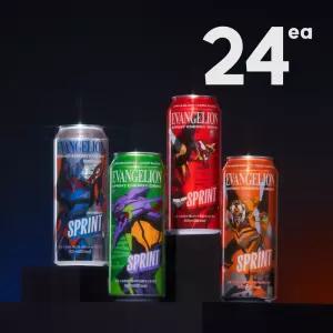 [에반게리온] 클룹 스프린트 에너지드링크 제로 탄산음료 4종 500ml, 24개