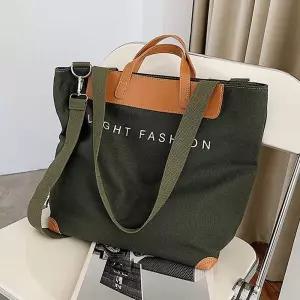 직장인 숄더 에코백 사계절 패션 캔버스 크로스 가방 hCx4+7HGV