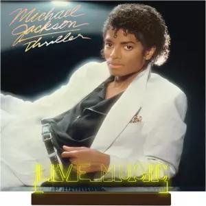 드림포트 리빙 뮤직 바이닐 레코드 스탠드 조명 홀더 나무 아크릴 앨범 디스플레이 및 수납 조절 가능한