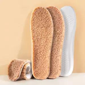 따뜻한발 겨울깔창 남녀 푹신 양털 라텍스 보온깔창 PQH9+7nJz