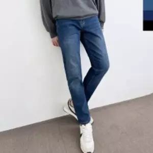 2L-SIN 801 남자 빅사이즈 스판슬림 일자청바지 3컬러-피치기모안감 데님 핏청바지 팬츠 남성