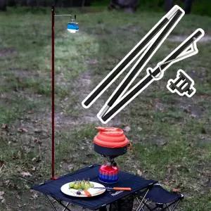 야외 캠핑 야영 3단 접이식 랜턴 걸이 테이블 거치대무드등걸이 턴걸이 턴스탠드 턴거치대 감성 용품