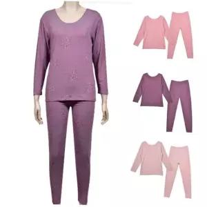 내복세트 (이노비아)소프트 플라워 여성 상하 내의 세트