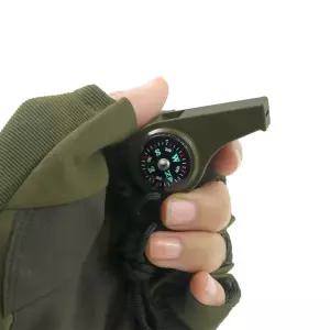 휴대용 미니 휘슬 호각 호루라기 나침반 온도계 소형나침반