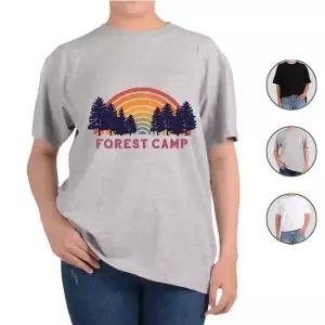 반팔티셔츠 캠핑 등산 포레스트 캠프 10번 그림 다양한색상