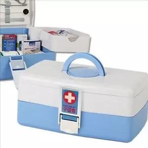 휴대용 구급함 세트 가정용 약 상자 플라스틱 비상약 대형 키트