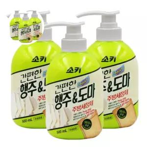 행주도마 소키 무궁화 500ml 3개 x 주방세정제 행주